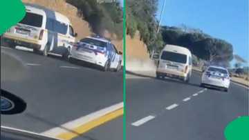 “Why doesn’t he stop”: SA Taxi driver leads traffic cop on wild chase, passengers flee the scene