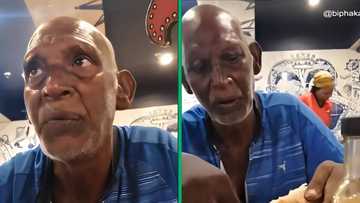 BI Phakathi takes man picking up food from the ground to restaurant, gives him money