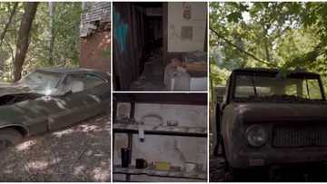 Man discovers old abandoned mansion with cars graveyard, oven & refrigerator, shares video of its interior