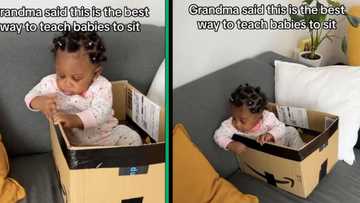 TikTok mother teaches baby to sit in a box, Netizens agree that it is an effective way to teach them