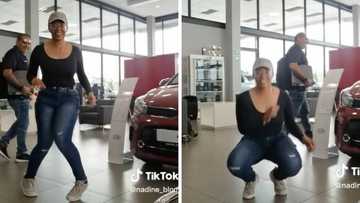 Johannesburg woman's boss walks in on her dancing at the office, man seems unbothered