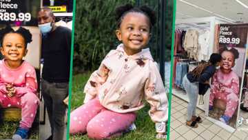 Mom and dad beam with pride as daughter models for Pick n Pay clothing, SA shows baby girl love
