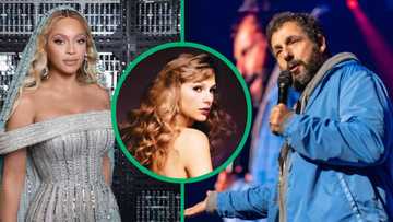 Beyoncé and Adam Sandler show up at Tayler Swift's Eras Tour concert film premiere in Los Angeles