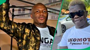Netizens react to Skomota slapping Dr Malinga: "Skomota will eat us one day"
