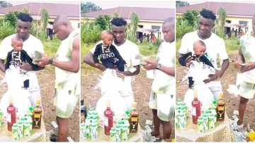 Man frowns as he sprays cash on kid celebrating birthday, video stirs massive reactions