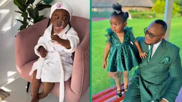 Living like a queen: SA toddler indulges in mini-massages, pedis and "Champagne" in TikTok video