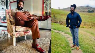 Big Zulu inspires fan to dress like him, Mzansi reacts to stan's pic: "Gucci ne Brentiza, ooh that's nasty"