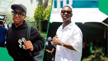 DJ Shimza embraces his lookalike while on vacation, SA reacts: "You accepted that meme, vele?"