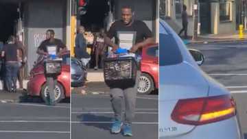 Unbelievable: Mzansi reacts to man driving Mercedes seen looting Woolies in Durban