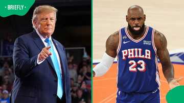 Donald Trump takes aim at LeBron James over national anthem behaviour