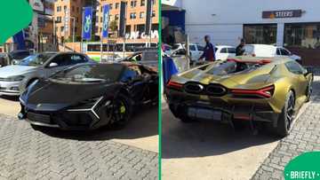 "From the Batcave to Cape Town": Gent shows Lamborghinis turning heads at a petrol station