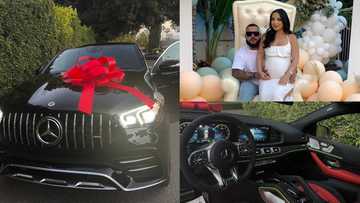 Husband surprises wife with brand new Mercedes Benz day before she gives birth