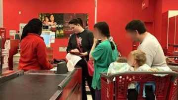 Joy as family blessed at supermarket after having to put groceries back that they couldn't afford