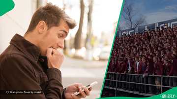 Paul Roos Gymnasium's energy during war cry concerns internet: "The stand is breaking"