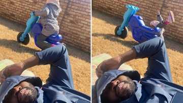 How it started vs how it ended: Dad captures funny pic of kid, SA reacts