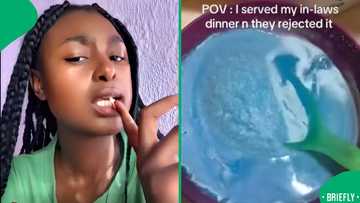 "They rejected it like brats": Young woman prepares an unimpressive blue meal for her in-laws