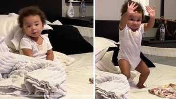 Beautiful baby dances to TikTok sound, trends for cuteness