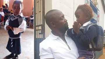 Kind man tracks down little girl, buys her a proper school uniform