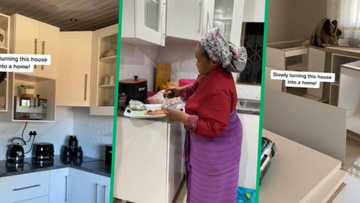 Proud South African woman shows off beautiful kitchen renovation in TikTok video, Mzansi claps for progress