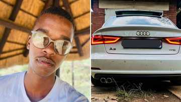 Young man celebrates buying second hand Audi in cash, SA applauds him on smart financial move
