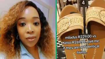 TikTok lady compares slip-on shoes from Milady's and Kelso, reveals R40 price difference