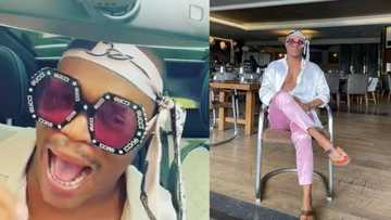 "Whose child is this": Somizi flexes his "Gucci" goggles in hilarious video