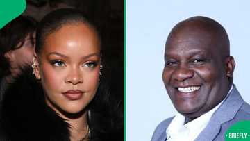 Rihanna's former teacher goes viral in Mzansi for resemblance to 'Skeem Saam' star John Maputla