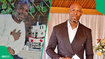 Former 'Skeem Saam' actor Julius Kgole escorts his daughter to her matric dance