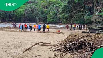 Tragedy at Uvongo Falls as woman drowns, floating debris and strong currents hamper rescue efforts