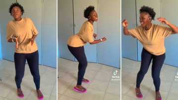 Tsonga woman wearing tights leaves Mzansi gasping for air with speedy dance moves: "Sis got natural Xibelani"
