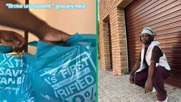 Broke university student unpacks Checkers groceries in TikTok video, food haul fascinates SA