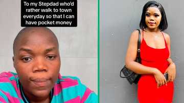 Gauteng woman thanks stepdad, walked to town so she could have pocket money: "God bless him"