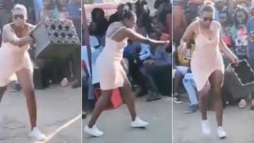 The lady and the crate are new dance sensations in Mzansi so get ready for the duo to entertain you