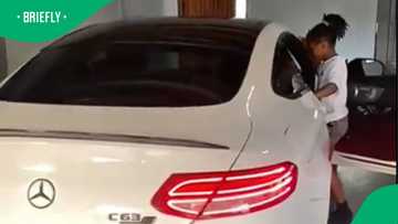 Girl in supercar impresses schoolmates losing their mind over whip in TikTok video