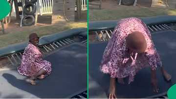 "Little girl inside is so happy": Granny spotted having fun on a trampoline, video warms hearts
