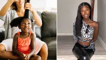 Beautiful woman shares throwback photos of her and her sister wearing their mom’s wigs to school, peeps amused