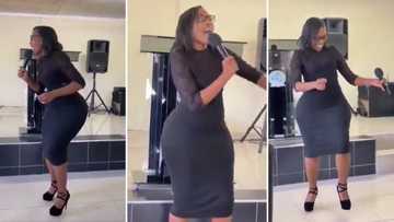 Vibey church singer has thirsty men claiming they are ‘born again’: Her curves are bringing men to the gospel