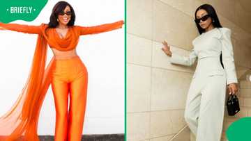 Bonang Matheba stuns in a stylish head-to-toe designer look for Gucci Giglio, fans rave: "SA's IT girl"
