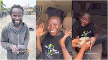 Man who was saved from street receives total transformation, runs for joy in video, kneels when given huge amount