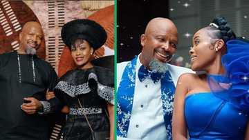 Sello Maake KaNcube claps back to rumours about his marriage being rocky: "She's the only Mrs mine"
