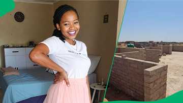 Woman beams about home husband is building for her in TikTok video, SA applauds couple