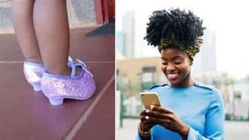 Woman asks baby daddy for money to buy Christmas clothes but he buys awkward-fitting shoes, SA in stitches