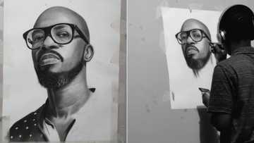 Young artist wows Mzansi with a black & white portrait of DJ Black Coffee