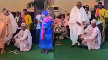 Dad wows many with amazing dance in cute video as money rains on him, social media reacts