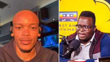 Nota Baloyi pulls up on Sol Phenduka in video, security guards intervene, Mzansi reacts: "Desperate to trend"