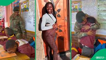 "Sweet little surprise": Young boy's heartwarming reaction to soldier mom's return home moves Mzansi