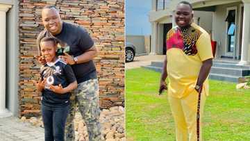 Gospel singer Thinah Zungu shows off adorable son Ndumiso Zungu, pic proves he is musician dad's "mini me"