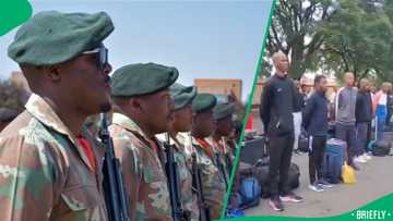 "Good luck to the new team": SANDF recruits get tough lecture on important rules, SA astonished