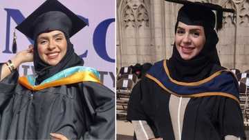Modest young woman warms hearts by celebrating Master of Business Administration