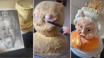 Talented baker pays tribute to Queen Elizabeth with special cake, peeps respond with love and condolences